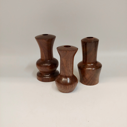 Click to view detail for AT-004 Vase English Walnut 3.5x1.75 Mini $28